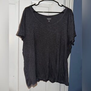 Torrid Charcoal Gray Scoop Neck Classic Top